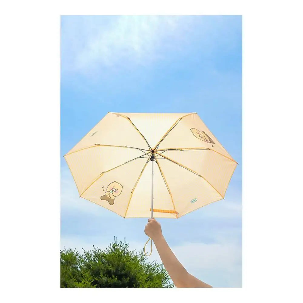 Kakao Friends - Choonsik Check Pattern 3-stage Manual Umbrella - Kakao Friends - Umbrella - Harumio