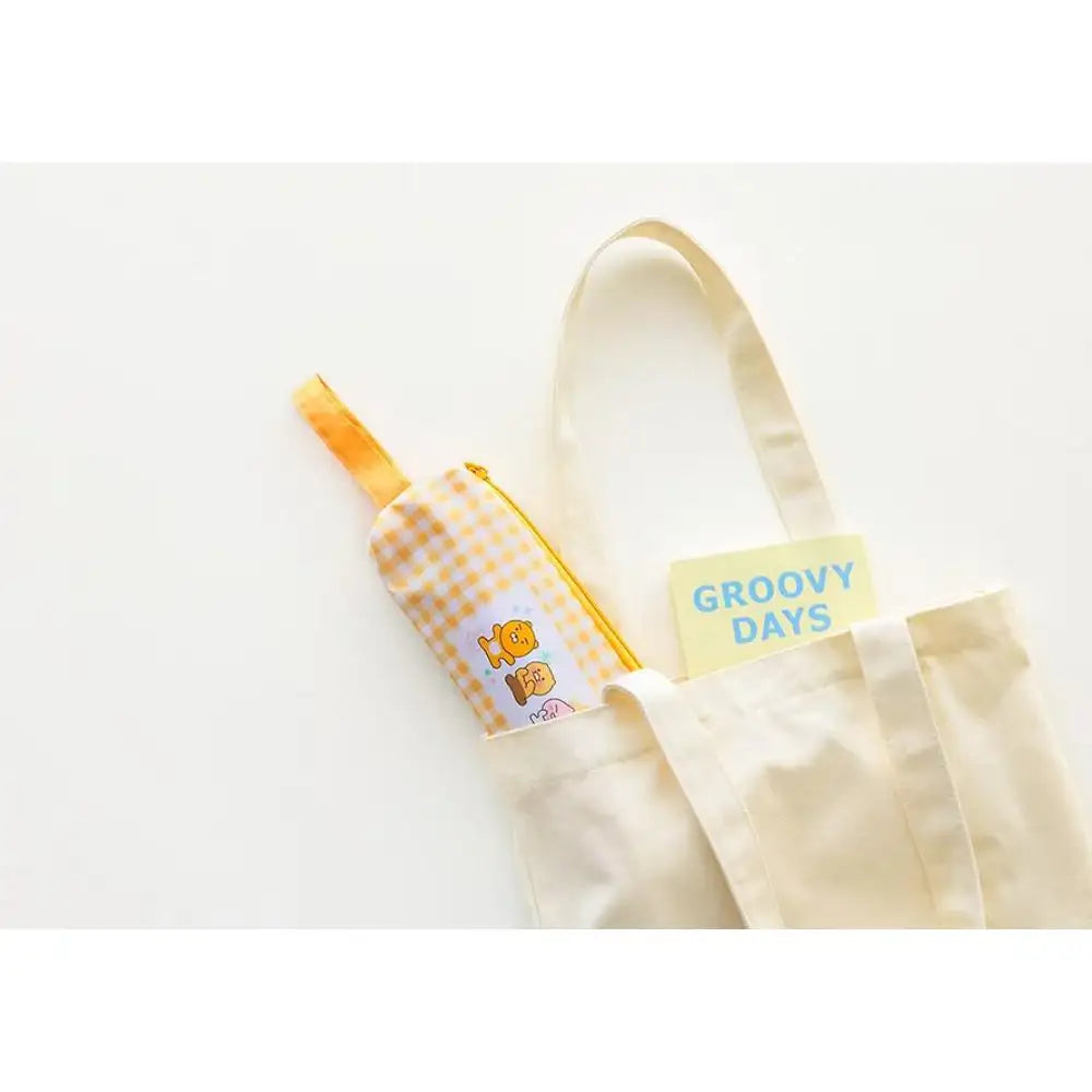 Kakao Friends - Choonsik Check Pattern 3-stage Manual Umbrella - Kakao Friends - Umbrella - Harumio