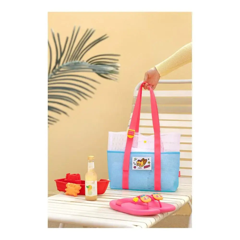Kakao Friends - Choonsik Mesh Beach Bag - Kakao Friends - Bag - Harumio