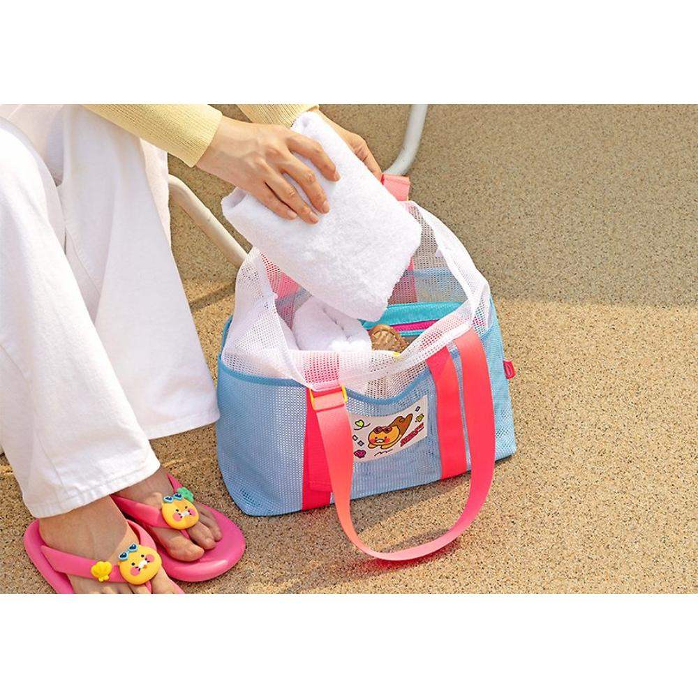 Kakao Friends - Choonsik Mesh Beach Bag - Kakao Friends - Bag - Harumio