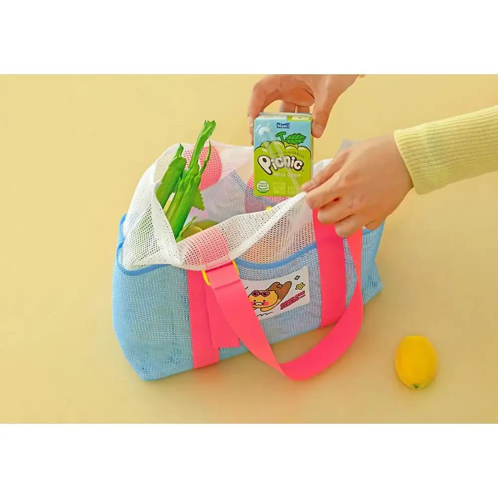 Kakao Friends - Choonsik Mesh Beach Bag - Kakao Friends - Bag - Harumio