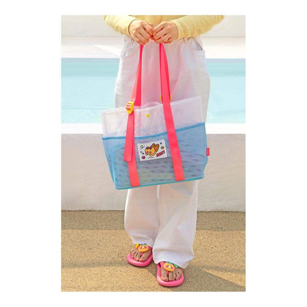 Kakao Friends - Choonsik Mesh Beach Bag - Kakao Friends - Bag - Harumio