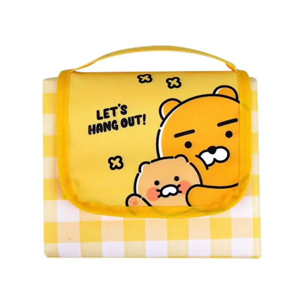 Kakao Friends - Choonsik Check Patterned Picnic Mat - Kakao Friends - Picnic Mat - Harumio