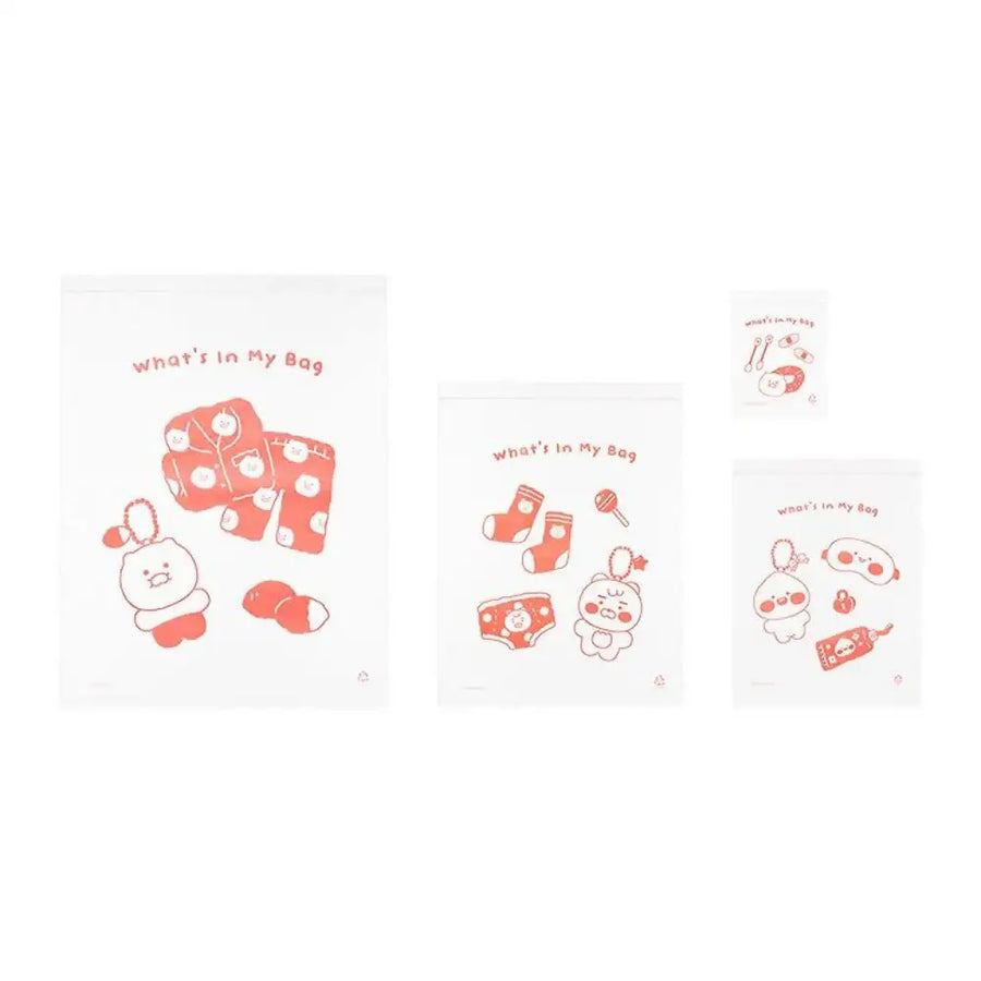 Kakao Friends - Friends Travel Zipper Pack 22P Set - Kakao Friends - travel pack - Harumio