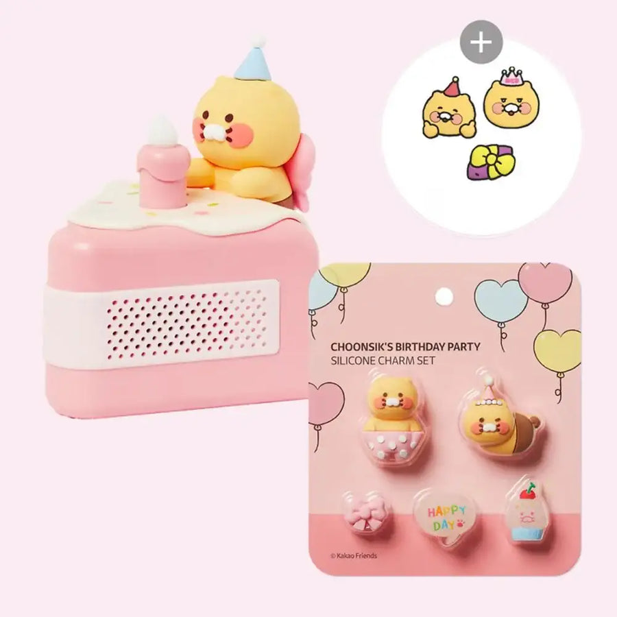 Kakao Friends - Choonsik's Birthday Party Speaker & Silicon Charm Set - Kakao Friends - bluetooth speaker - Harumio