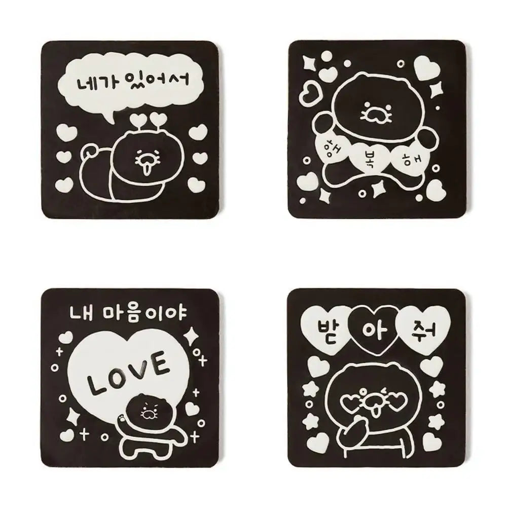 Kakao Friends - Choonsik Love Fossil Doll Keyring & Chocolate 4-piece Set - Kakao Friends - Food - Harumio