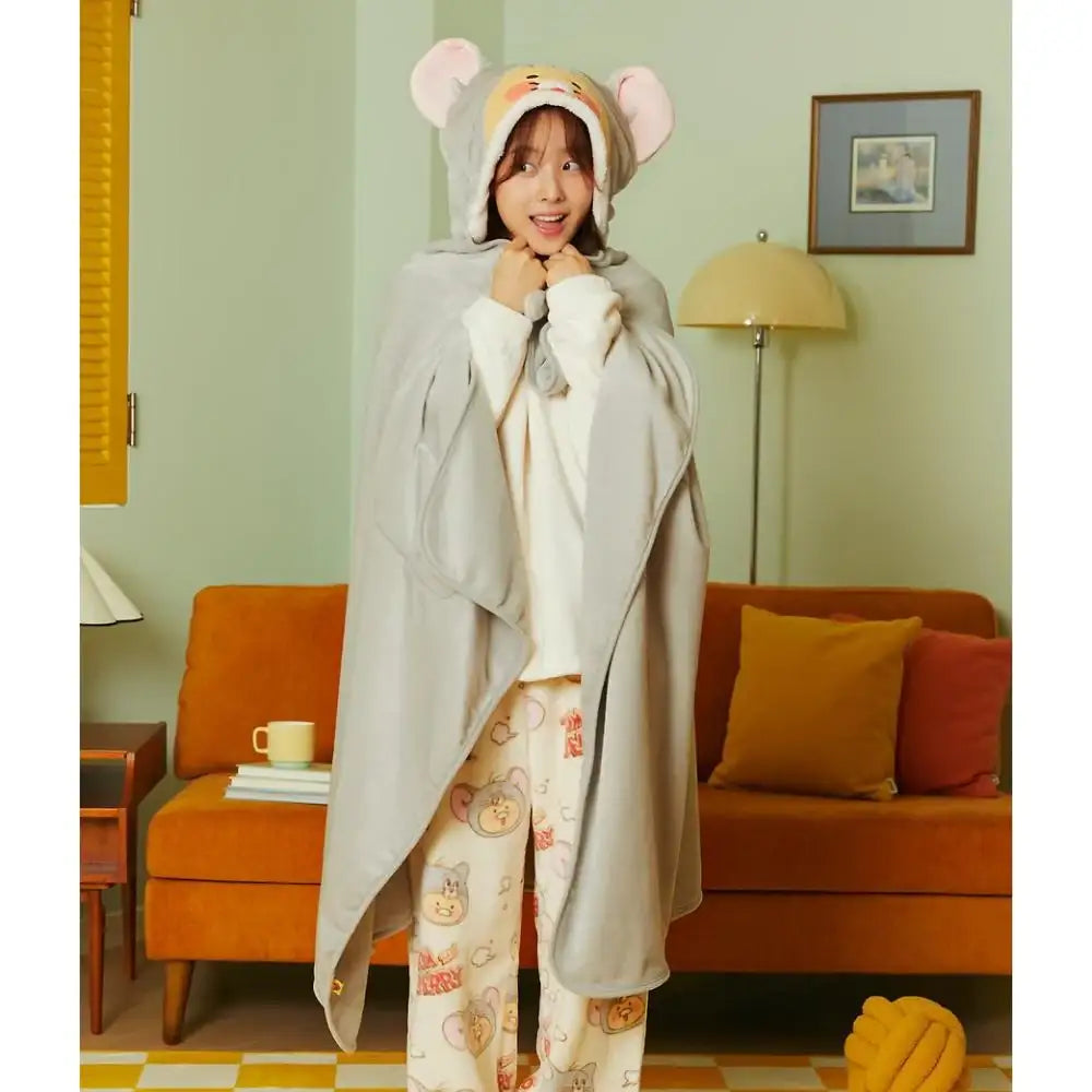 Tom and Jerry x Kakao Friends - Tuffy Choonsik Wearable Blanket - Kakao Friends - Blanket - Harumio