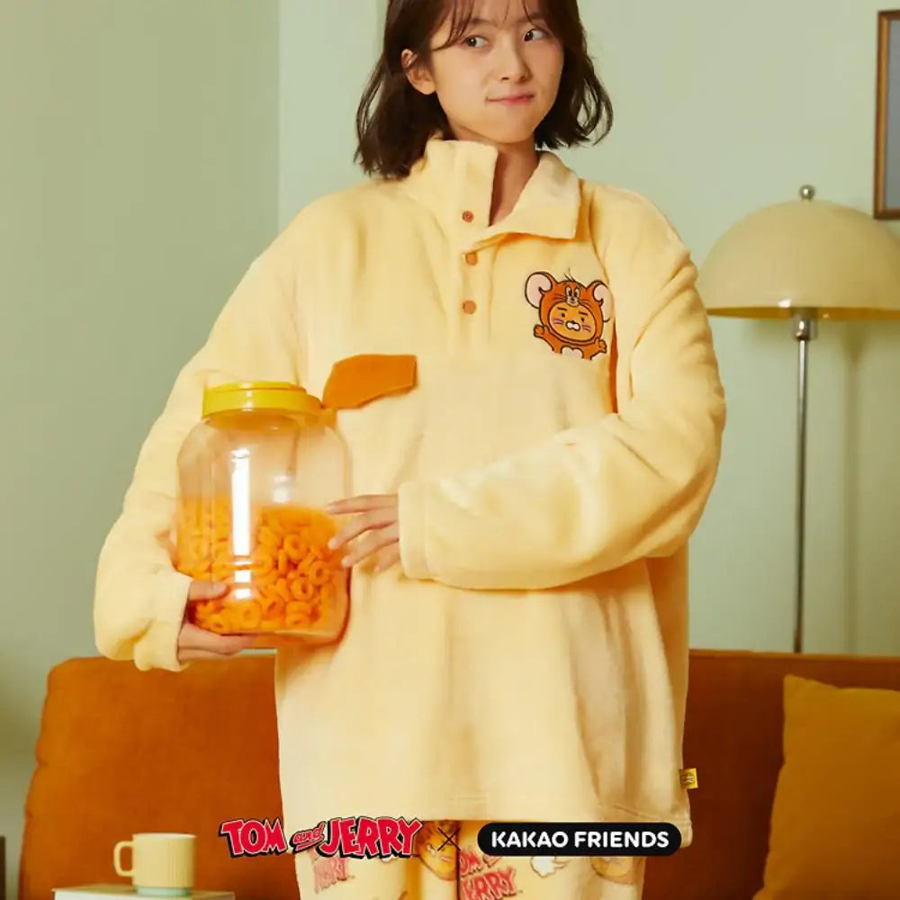 Tom and Jerry x Kakao Friends - Jerry Ryan Men's Complete Pajamas Set - Kakao Friends - Pajamas - Harumio