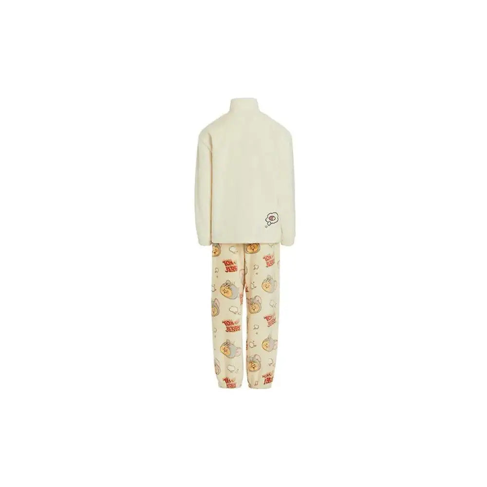 Tom and Jerry x Kakao Friends - Tuffy Choonsik Women Flannel Pajamas Set - Kakao Friends - Pajamas - Harumio