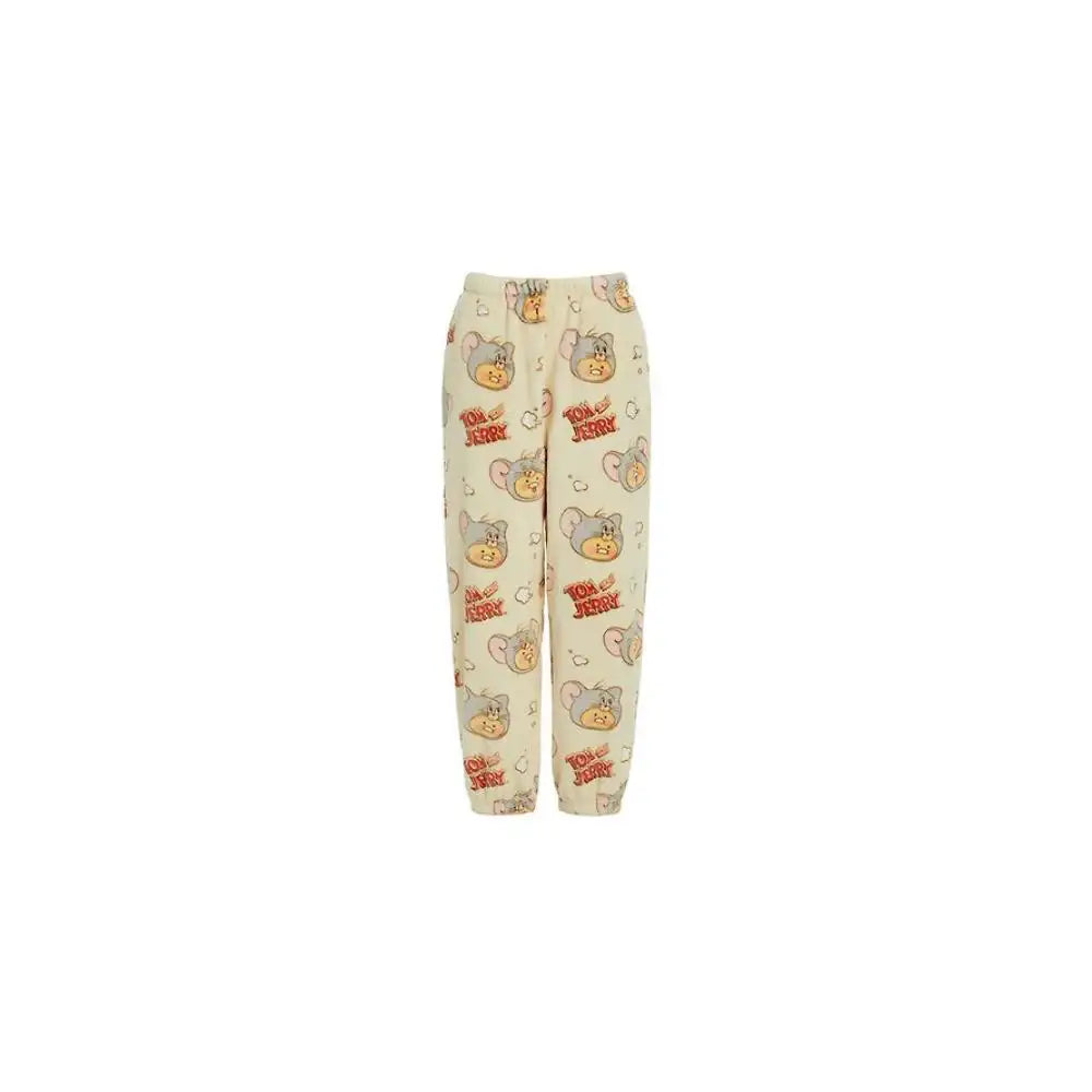 Tom and Jerry x Kakao Friends - Tuffy Choonsik Women Flannel Pajamas Set - Kakao Friends - Pajamas - Harumio