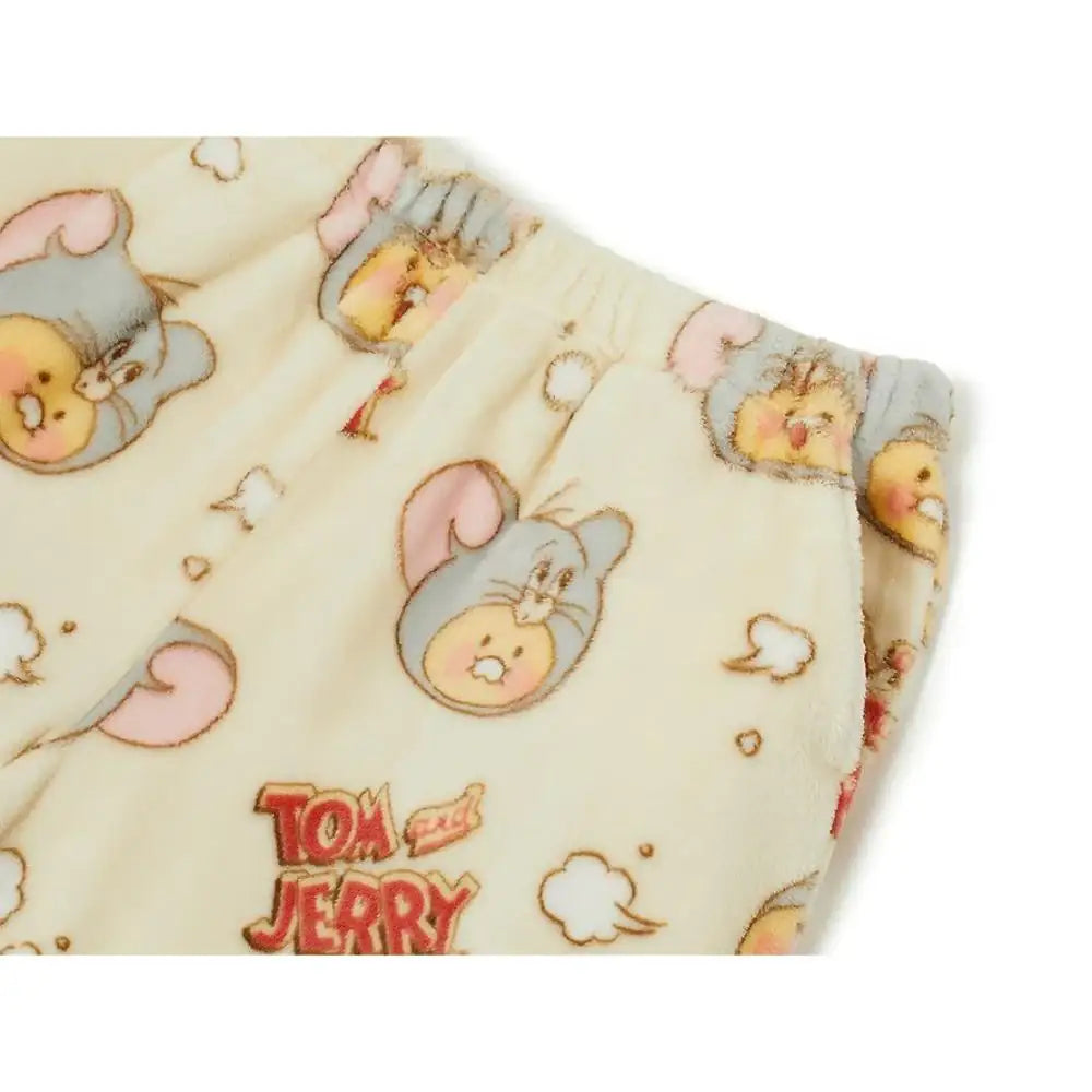 Tom and Jerry x Kakao Friends - Tuffy Choonsik Women Flannel Pajamas Set - Kakao Friends - Pajamas - Harumio