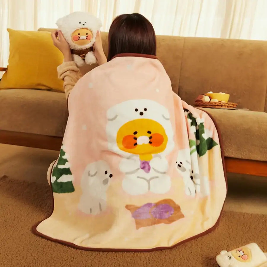 Kakao Friends - Choonsik Fluffy Friends Polyester Blanket - Kakao Friends - Blanket - Harumio