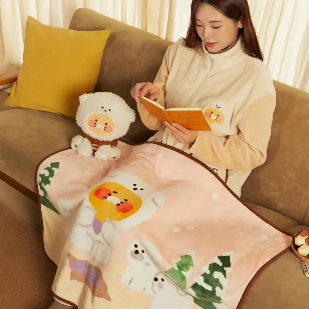 Kakao Friends - Choonsik Fluffy Friends Polyester Blanket - Kakao Friends - Blanket - Harumio