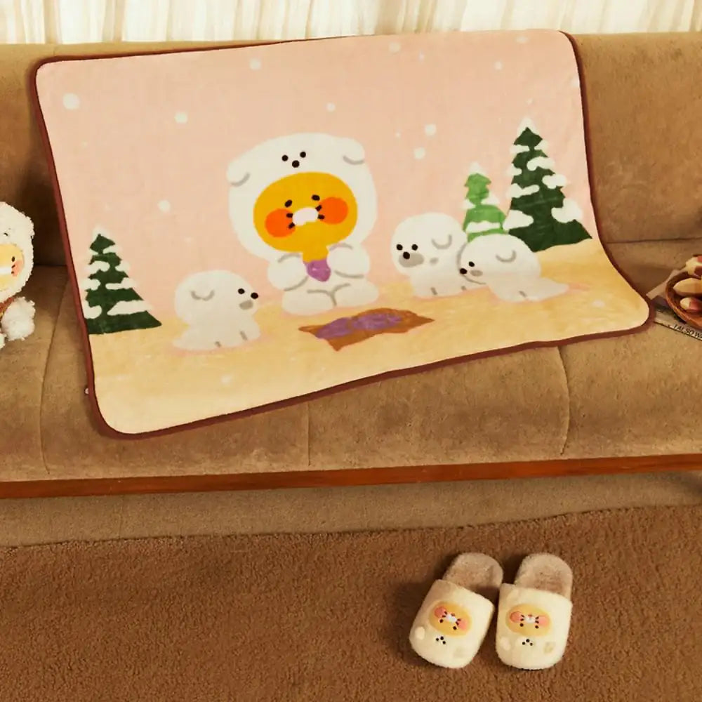 Kakao Friends - Choonsik Fluffy Friends Polyester Blanket - Kakao Friends - Blanket - Harumio