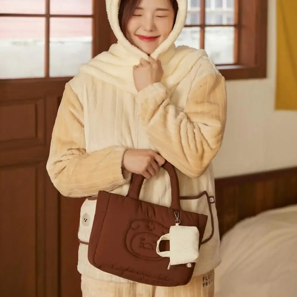 Kakao Friends - Floofy Friends Choonsik Padded Tote Bag - Kakao Friends - Tote Bag - Harumio