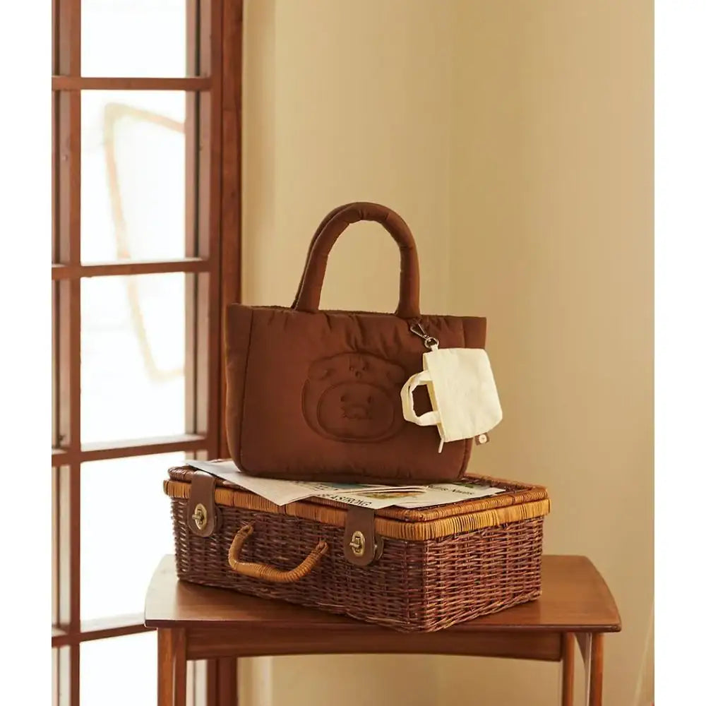 Kakao Friends - Floofy Friends Choonsik Padded Tote Bag - Kakao Friends - Tote Bag - Harumio