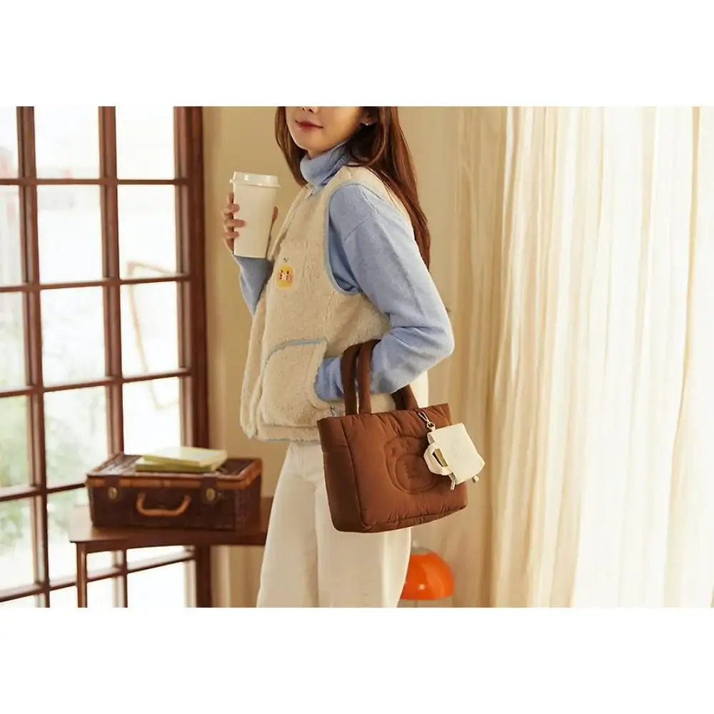 Kakao Friends - Floofy Friends Choonsik Padded Tote Bag - Kakao Friends - Tote Bag - Harumio