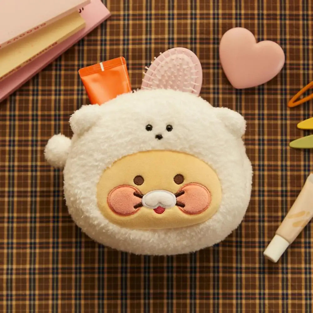 Kakao Friends - Floofy Friends Choonsik Face Pouch - Kakao Friends - Pouch - Harumio
