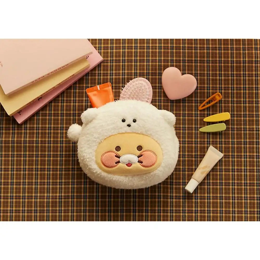 Kakao Friends - Floofy Friends Choonsik Face Pouch - Kakao Friends - Pouch - Harumio