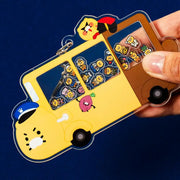 Kakao Friends - Choonsik Bus Acrylic Shaker Keyring - Kakao Friends - Acrylic Keyring - Harumio