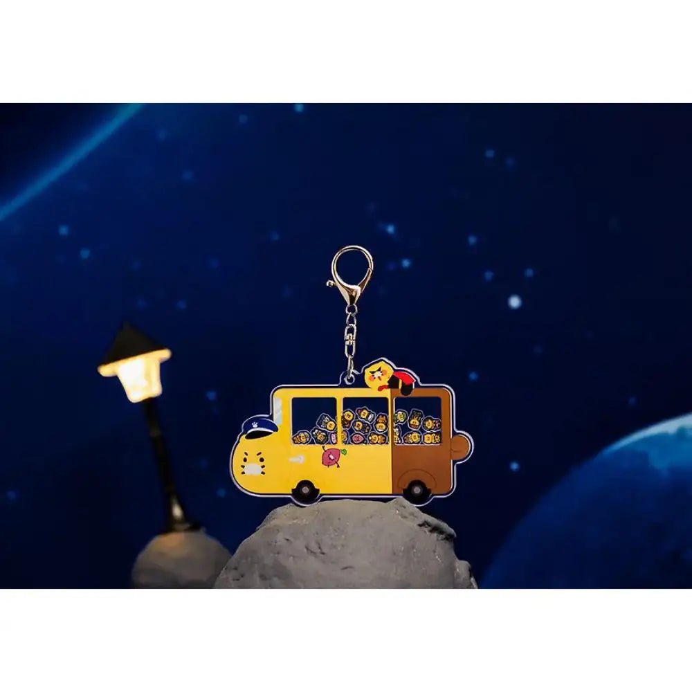 Kakao Friends - Choonsik Bus Acrylic Shaker Keyring - Kakao Friends - Acrylic Keyring - Harumio