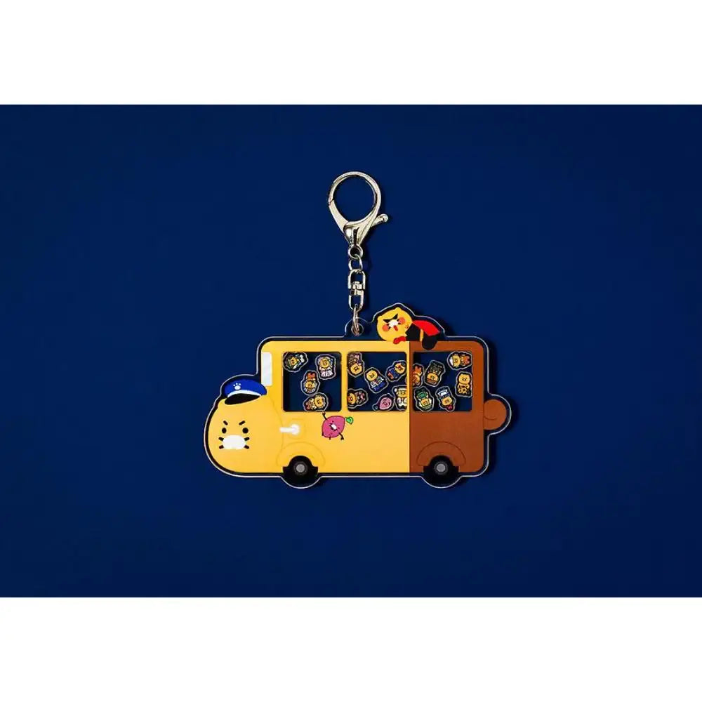 Kakao Friends - Choonsik Bus Acrylic Shaker Keyring - Kakao Friends - Acrylic Keyring - Harumio