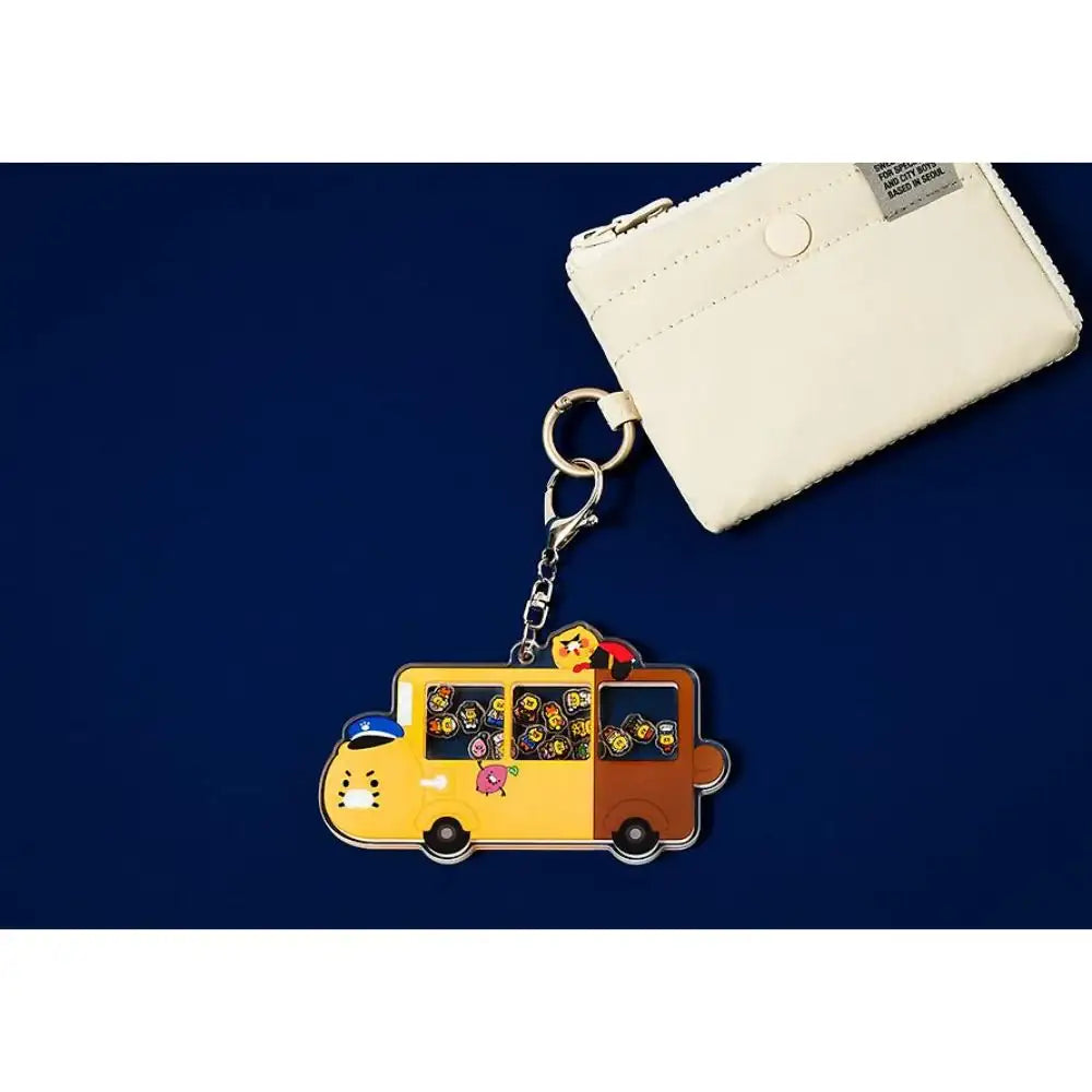 Kakao Friends - Choonsik Bus Acrylic Shaker Keyring - Kakao Friends - Acrylic Keyring - Harumio