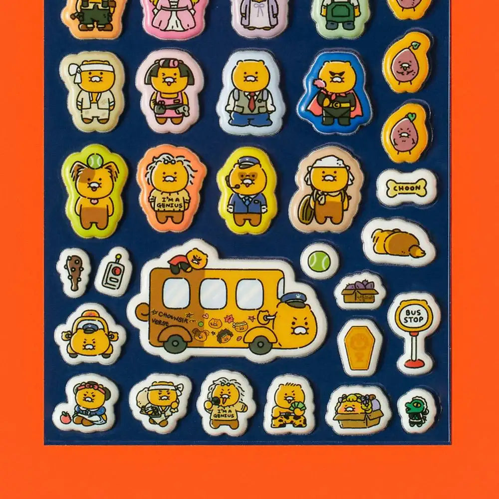 Kakao Friends - Choonsikverse Bread Deco Sticker - Kakao Friends - Decorative Stickers - Harumio
