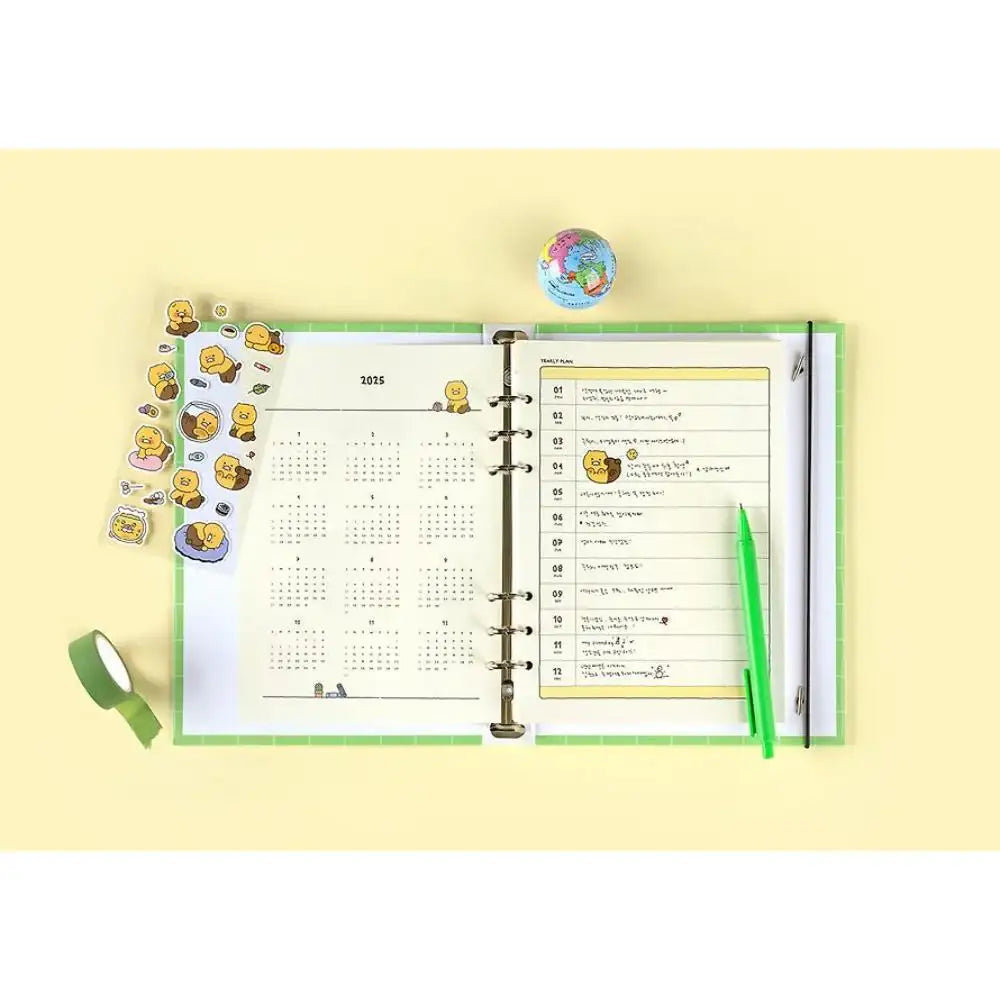 Kakao Friends - Choonsik Ordinary 2025 A5 Binder 6-Round Diary - Kakao Friends - Diary - Harumio