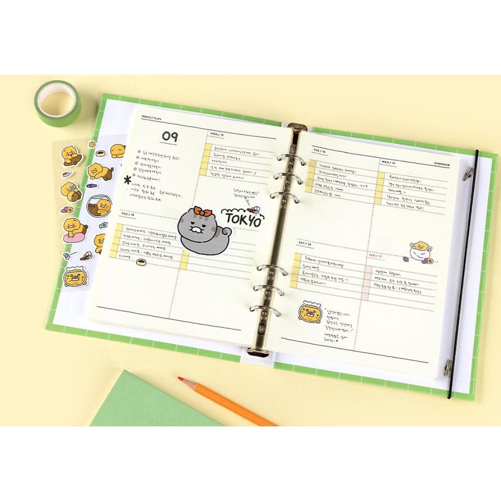 Kakao Friends - Choonsik Ordinary 2025 A5 Binder 6-Round Diary - Kakao Friends - Diary - Harumio