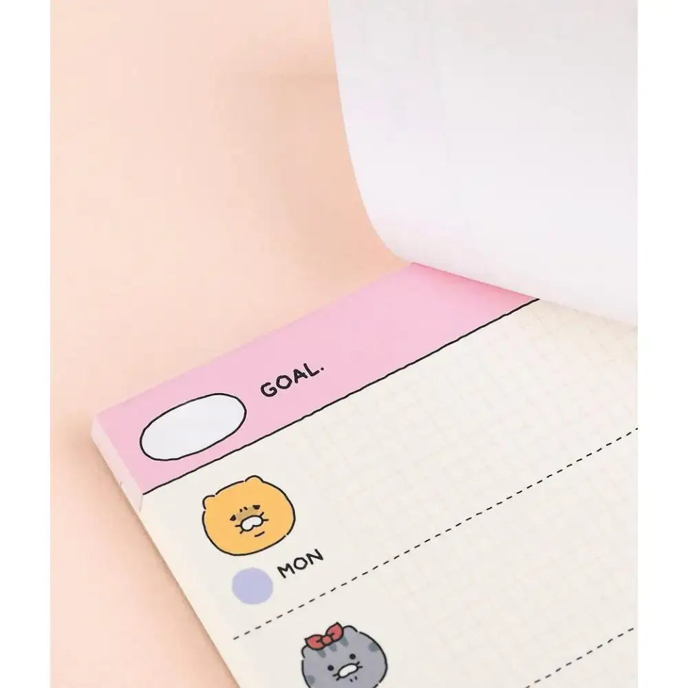 Kakao Friends - Choonsik Ordinary Planner Pad - Kakao Friends - Planner - Harumio