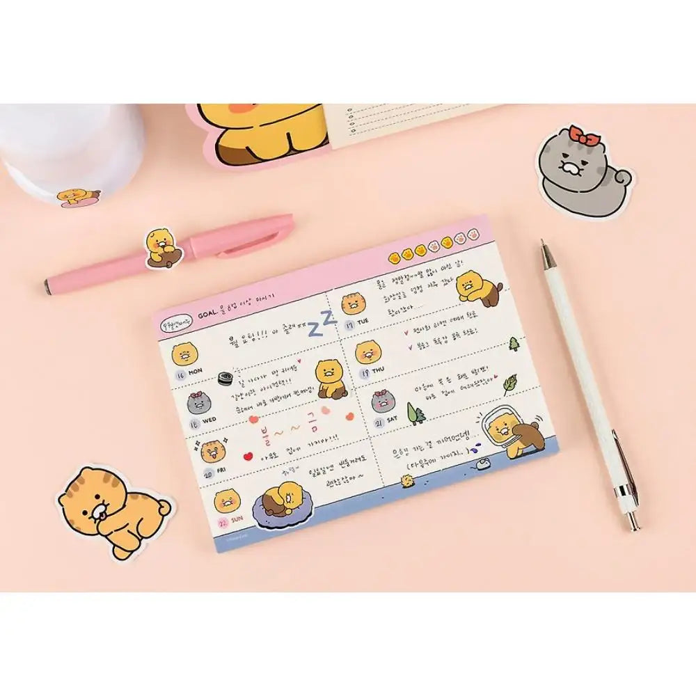 Kakao Friends - Choonsik Ordinary Planner Pad - Kakao Friends - Planner - Harumio