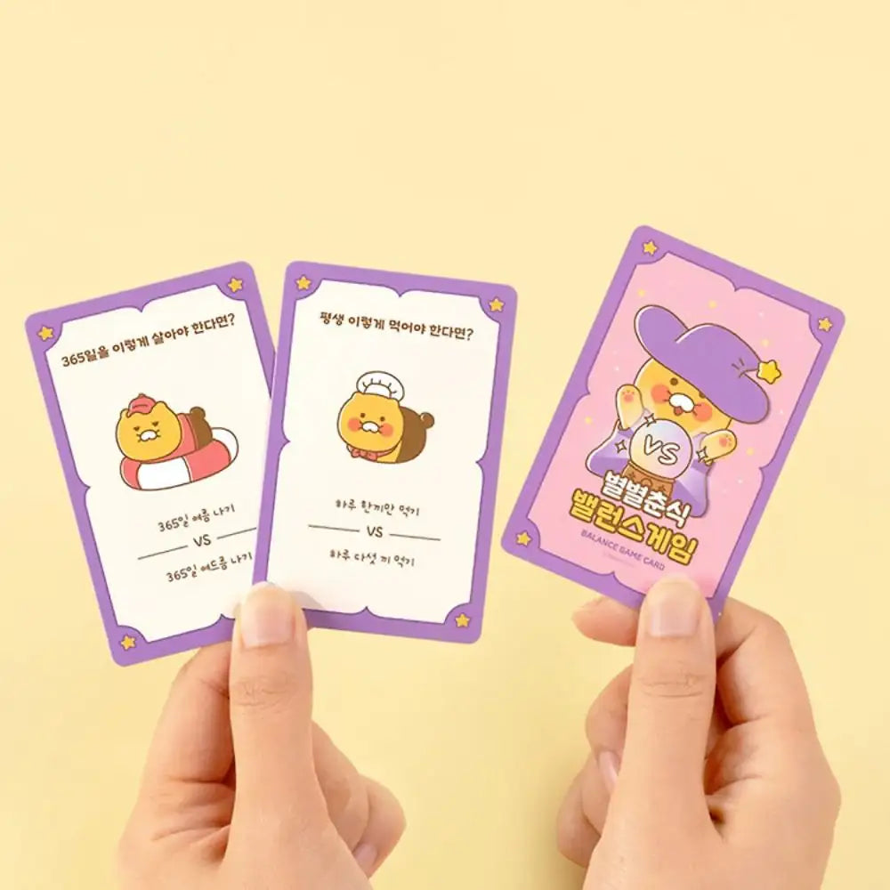 Kakao Friends - Byulbyul Choonsik Balance Game Card - Kakao Friends - Card Game - Harumio
