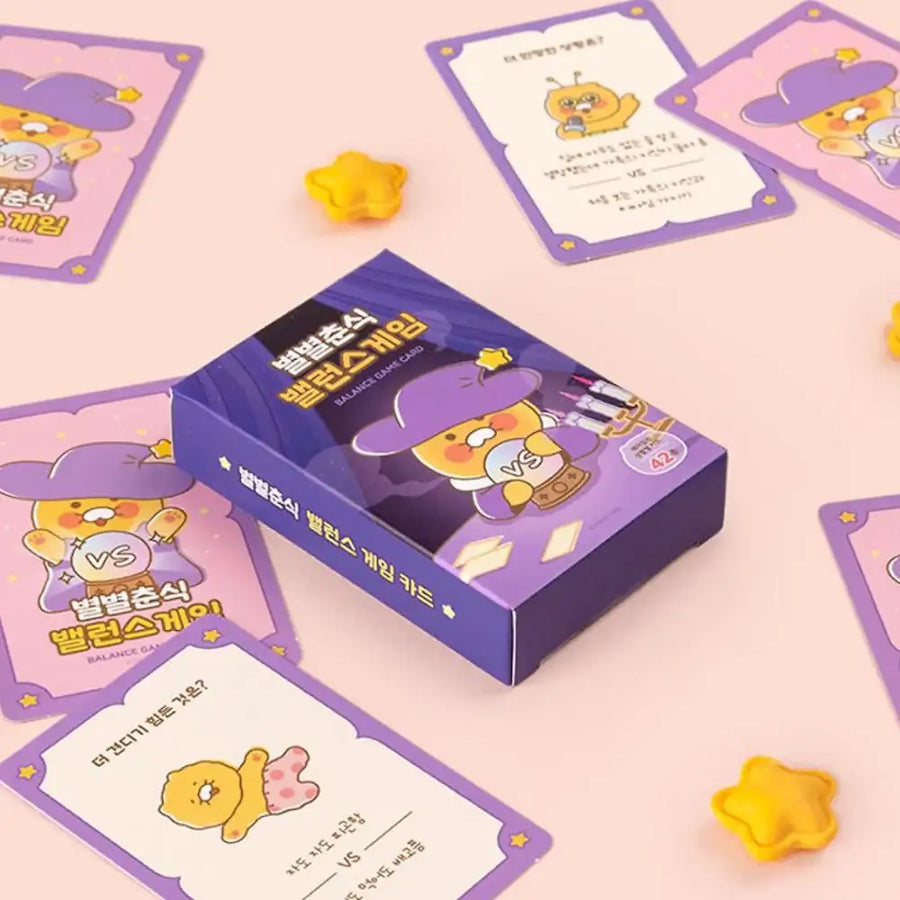 Kakao Friends - Byulbyul Choonsik Balance Game Card - Kakao Friends - Card Game - Harumio