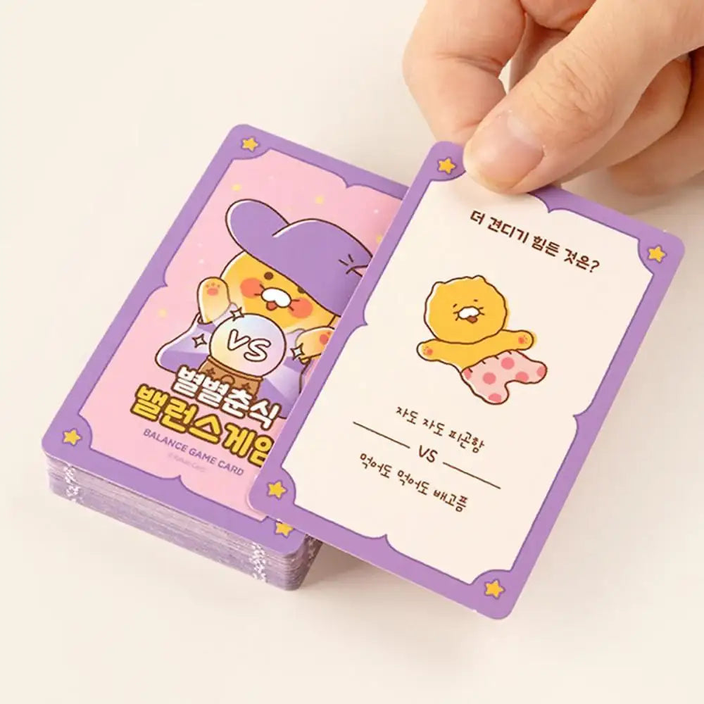 Kakao Friends - Byulbyul Choonsik Balance Game Card - Kakao Friends - Card Game - Harumio