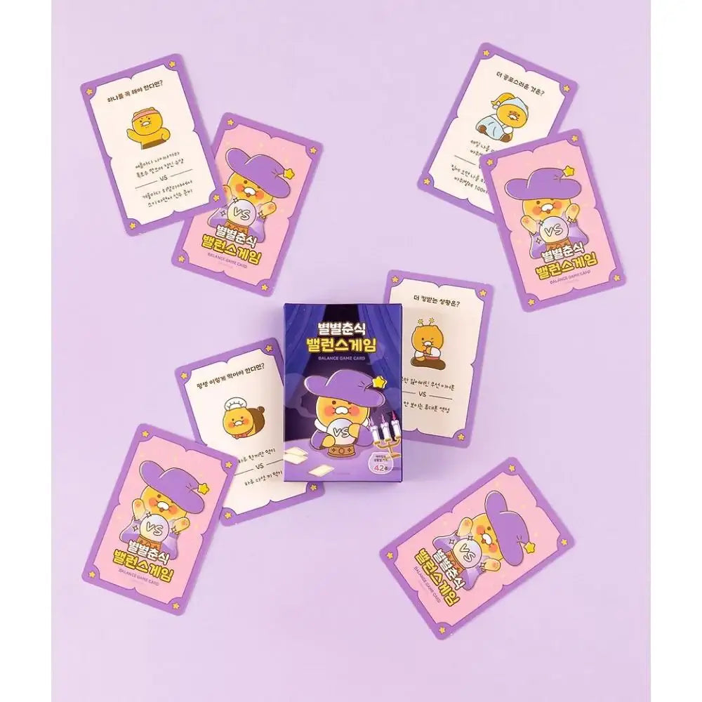Kakao Friends - Byulbyul Choonsik Balance Game Card - Kakao Friends - Card Game - Harumio
