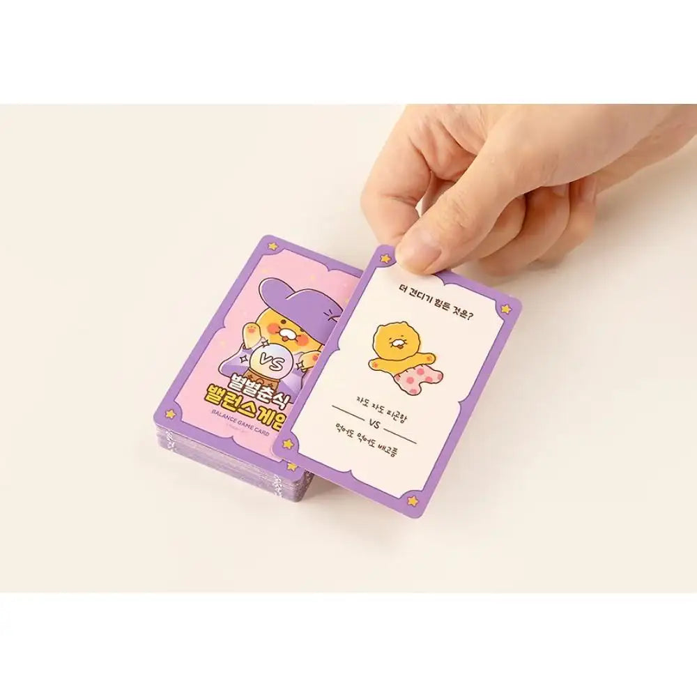 Kakao Friends - Byulbyul Choonsik Balance Game Card - Kakao Friends - Card Game - Harumio