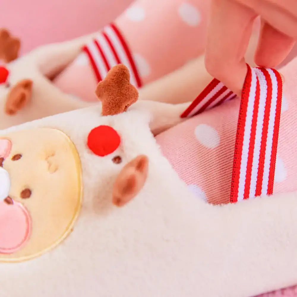 Kakao Friends - Baby Choonsik Merry Choon Christmas Rudolph Slippers - Kakao Friends - Slipper - Harumio