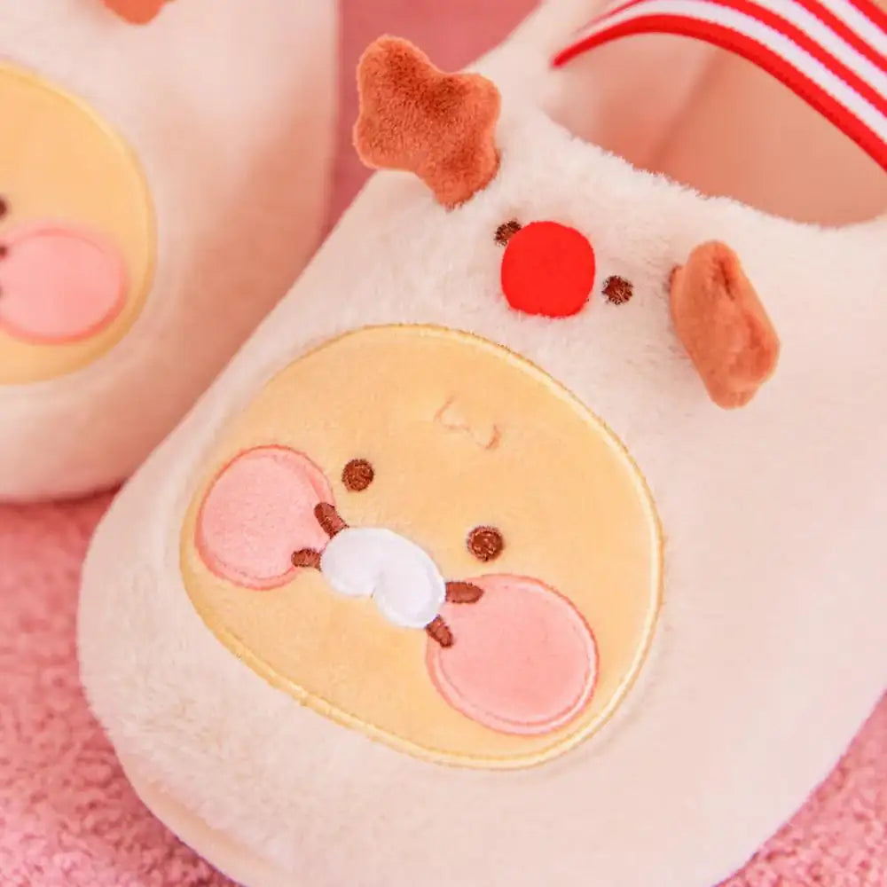 Kakao Friends - Baby Choonsik Merry Choon Christmas Rudolph Slippers - Kakao Friends - Slipper - Harumio