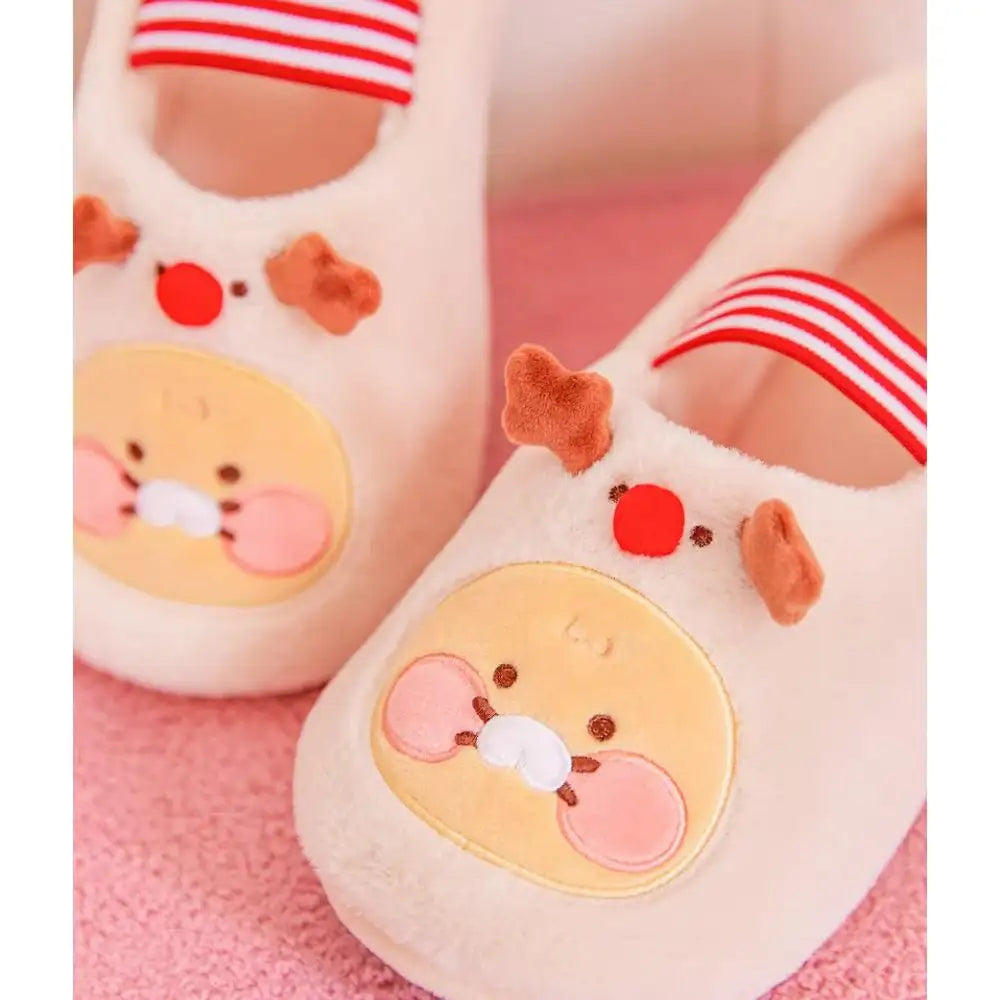 Kakao Friends - Baby Choonsik Merry Choon Christmas Rudolph Slippers - Kakao Friends - Slipper - Harumio
