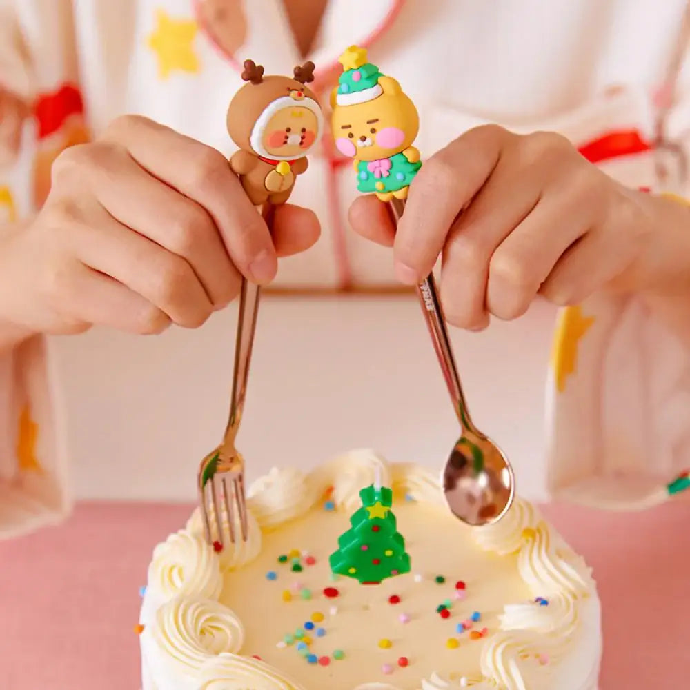 Kakao Friends - Merry Choon Christmas Cutlery Set - Kakao Friends - Cutlery - Harumio