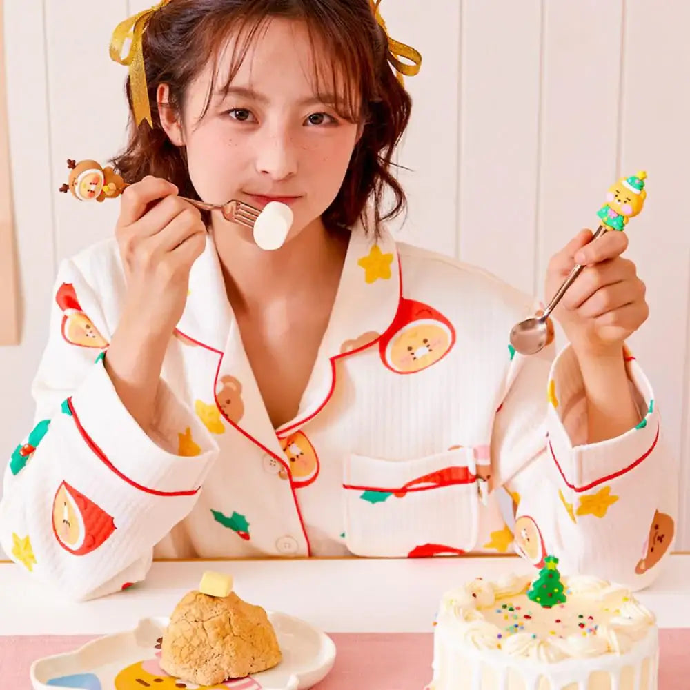 Kakao Friends - Merry Choon Christmas Cutlery Set - Kakao Friends - Cutlery - Harumio