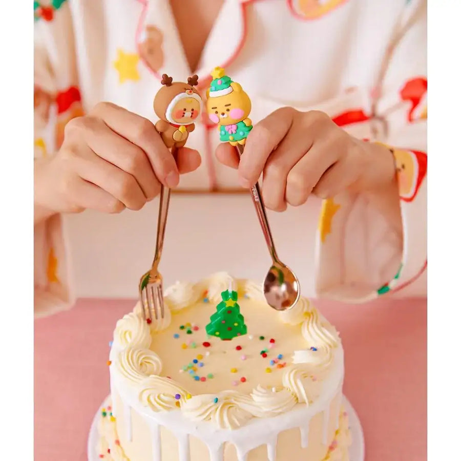 Kakao Friends - Merry Choon Christmas Cutlery Set - Kakao Friends - Cutlery - Harumio