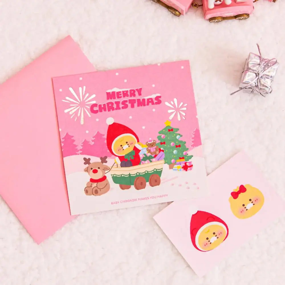 Kakao Friends - Baby Choonsik Merry Choon Christmas Card - Kakao Friends - Card - Harumio