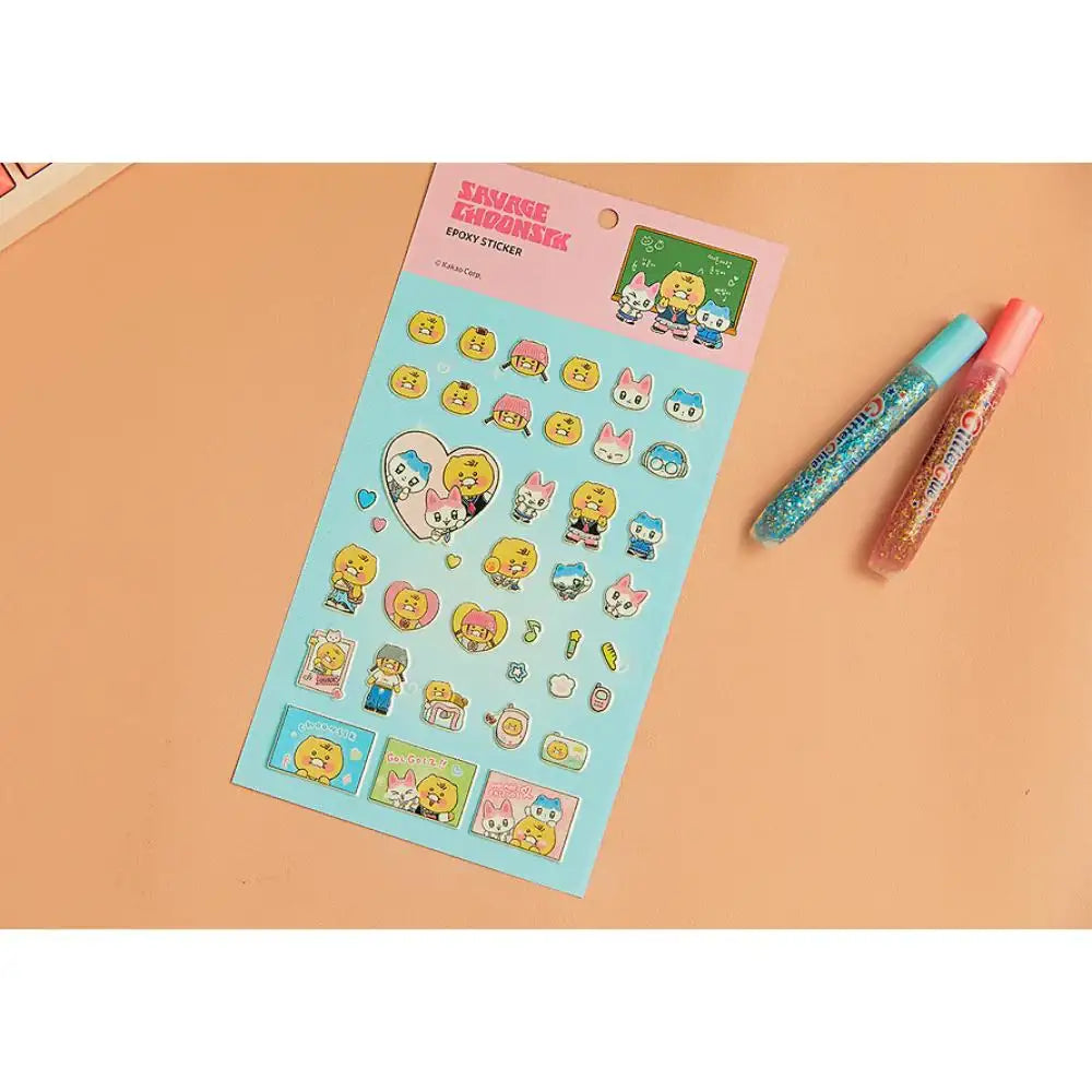 Kakao Friends - Savage Choonsik Epoxy Sticker - Kakao Friends - epoxy sticker - Harumio