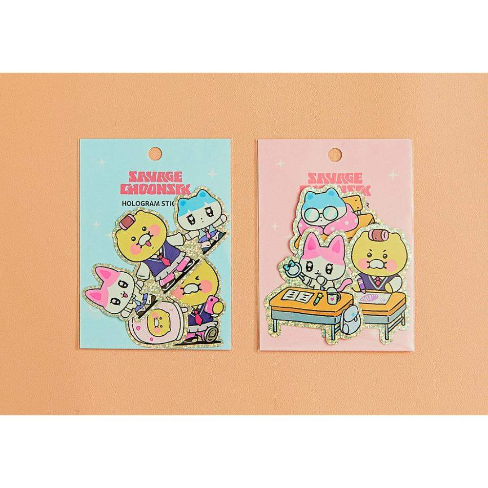 Kakao Friends - Savage Choonsik Hologram Sticker - Kakao Friends - Sticker - Harumio