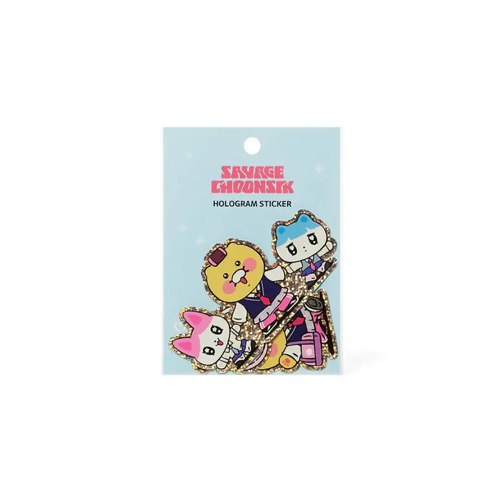 Kakao Friends - Savage Choonsik Hologram Sticker - Kakao Friends - Sticker - Harumio