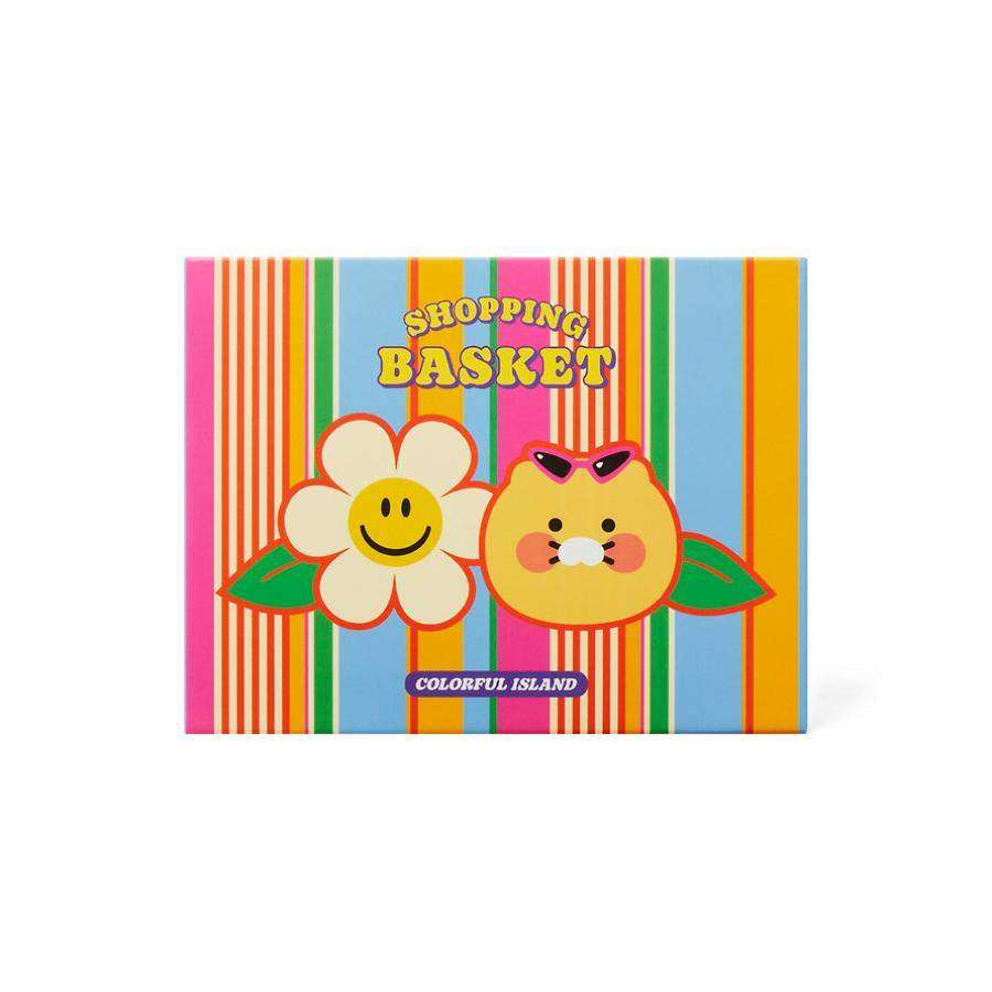 Wiggle Wiggle x Kakao Friends - Choonsik Pocket Shopping Basket (Stripe) - Wiggle Wiggle x Kakao Friends - shopping bag - Harumio