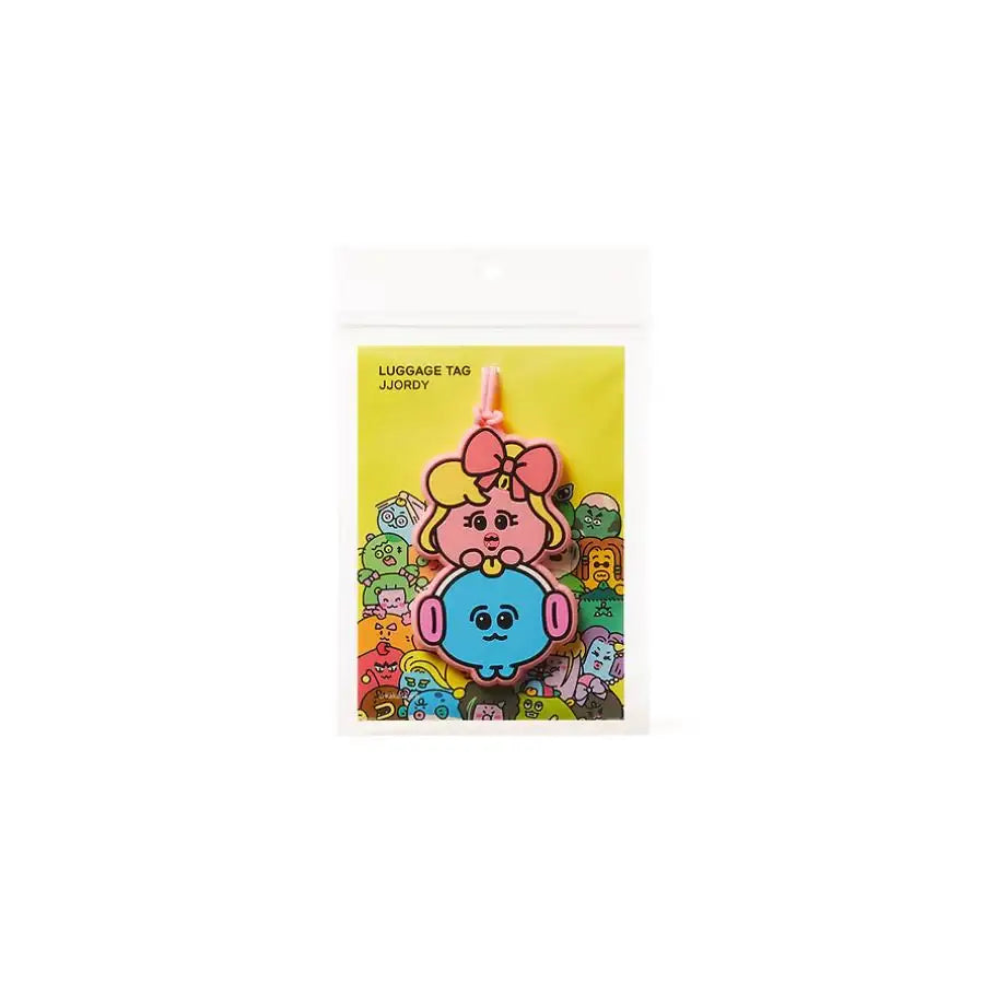 Kakao Friends - Jjordy Silicone Luggage Tag (What to do & Iron Wall Chordy) - Kakao Friends - luggage tag - Harumio