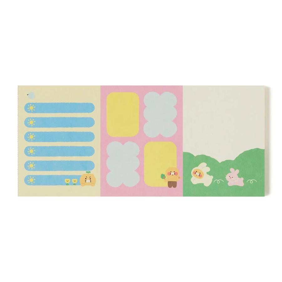 Kakao Friends - Friends Green Life Choonsik 3-Tier Memo Pad (Horizontal)